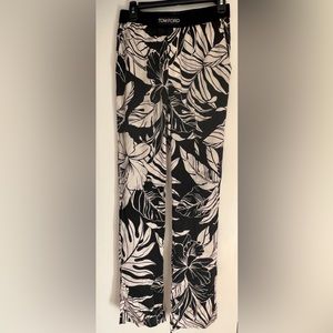Tom Ford Hibiscus Print Silk Pants
